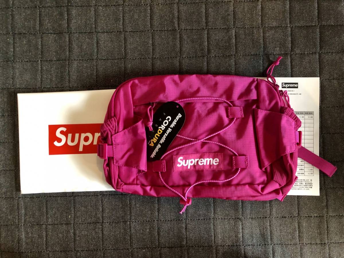 即決】Supreme Waist Bag Magenta 2017ss ウエストバッグ ショルダー