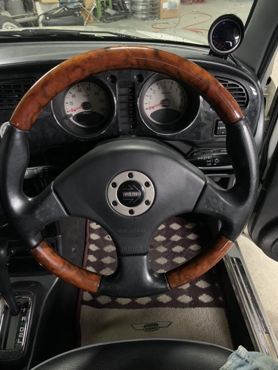L700系 ミラ ミラジーノ 純正オプション ウッド MOMO ステアリング L700 ミラジーノ オプション momo モモ ステアリング ウッド ウッドコンビ