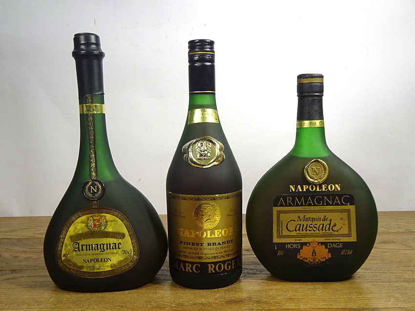 【新品，2025】 未開栓 古酒 3本まとめて ナポレオン ARMAGNAC アルマニャック/MARC ROGER マークロジャー 700ml /k80421/513/28-5/#100(その他)｜売買されたオークション情報、yahooの商品情報をアーカイブ公開 - オークフ コニャック