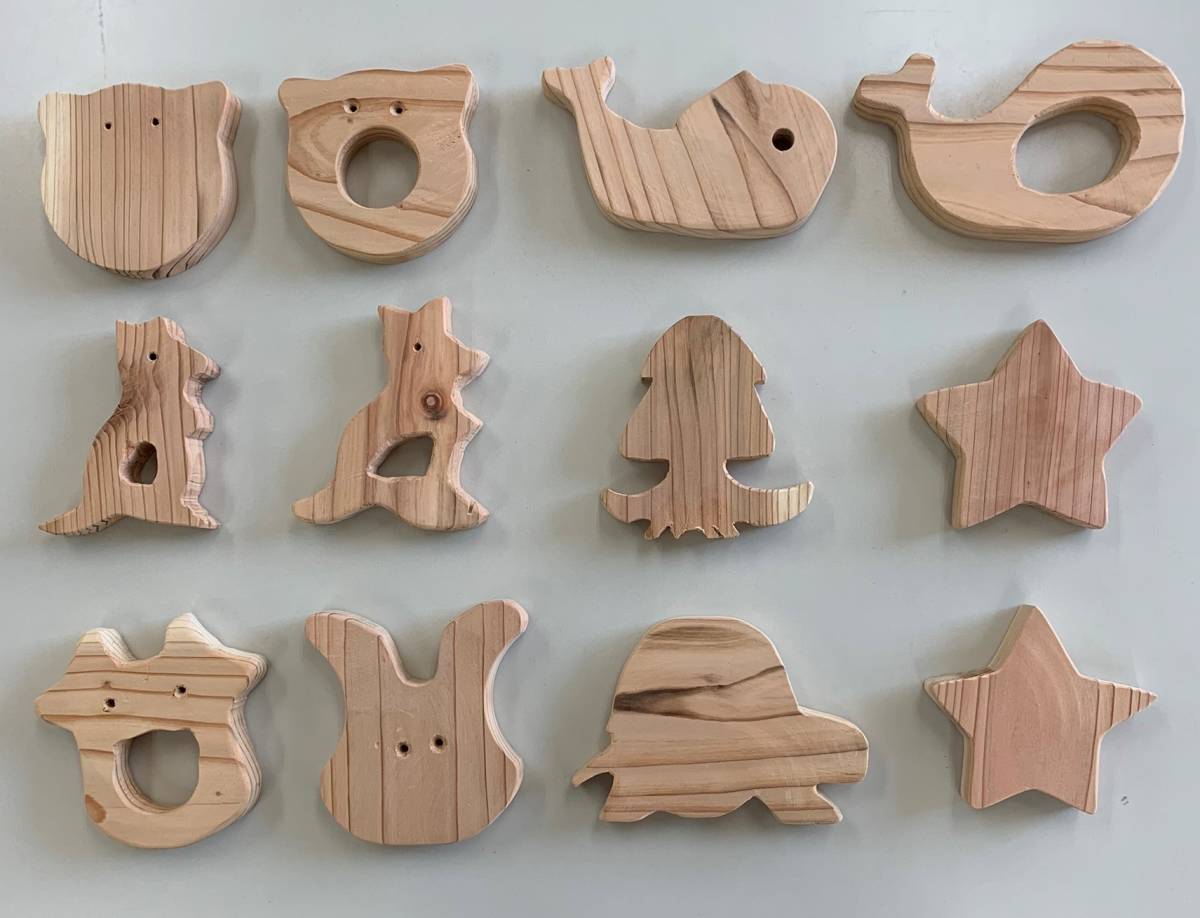 歯がため風ブロック（手作り木製玩具）A1　どんぐりわーく_2