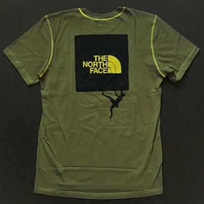 本物保証，人気セール USAノースフェイス BOXロゴ&イラスト バックプリントTシャツ オリーブ XL アメリカ購入(半袖Tシャツ)｜売買されたオークション情報、yahooの商品情報をアーカイブ公開 - オークファン 男性用