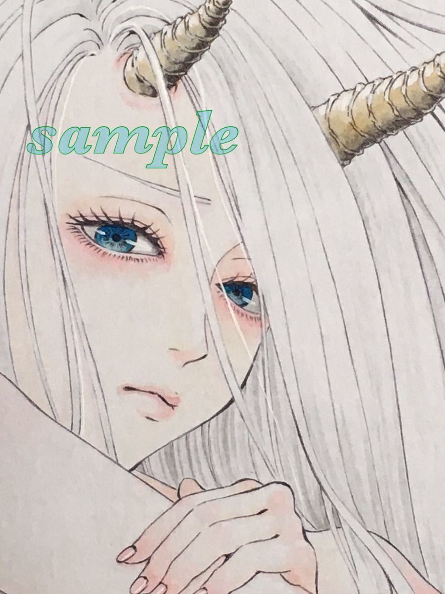 色紙 手描きイラスト - オリジナル 入りきらない メルカリ アナログ