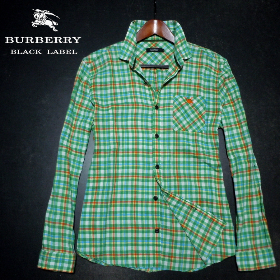 バーバリーブラックレーベル BURBERRY BLACK LABEL 長袖BD