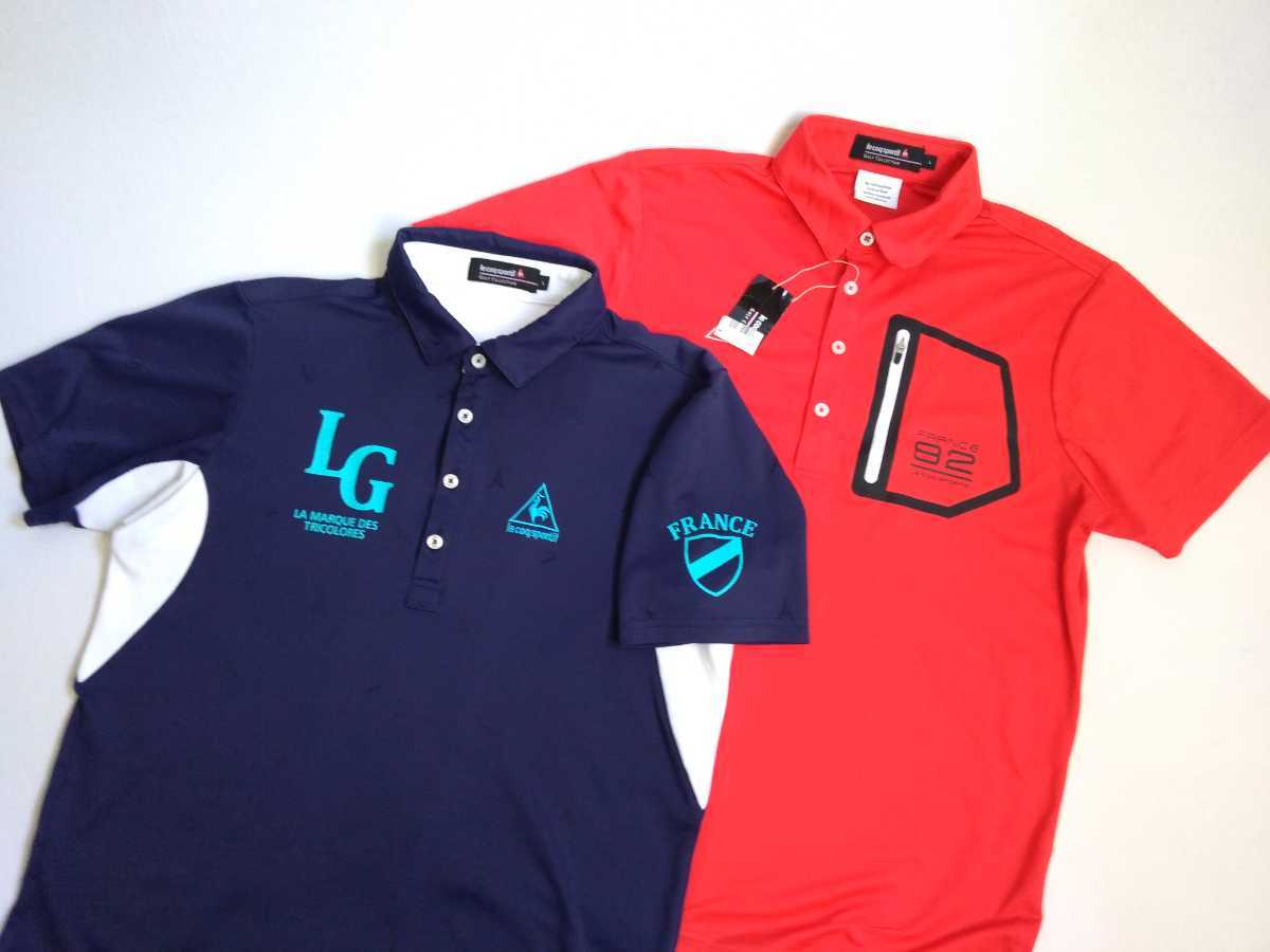  タグ付 おまけ有 lecoq sportif golf 吸水速乾 ストレッチ 半袖ポロシャツ メンズL ルコック ゴルフウェア デサント レッド 赤 2004254(ルコック)｜売買されたオークション情報、yahooの商品情報をア シャツ
