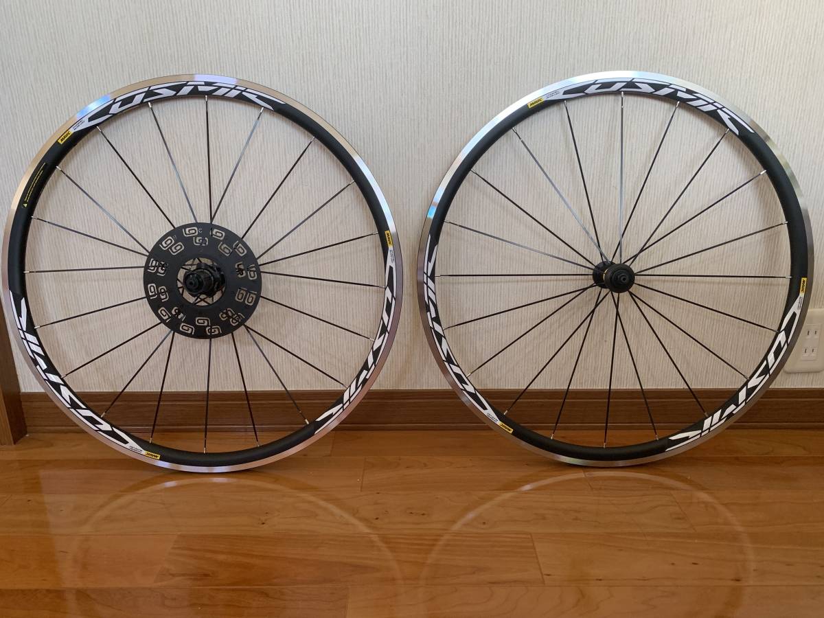 公式特売 新品 MAVIC Cosmic Elite UST ブラック 前後ホイール
