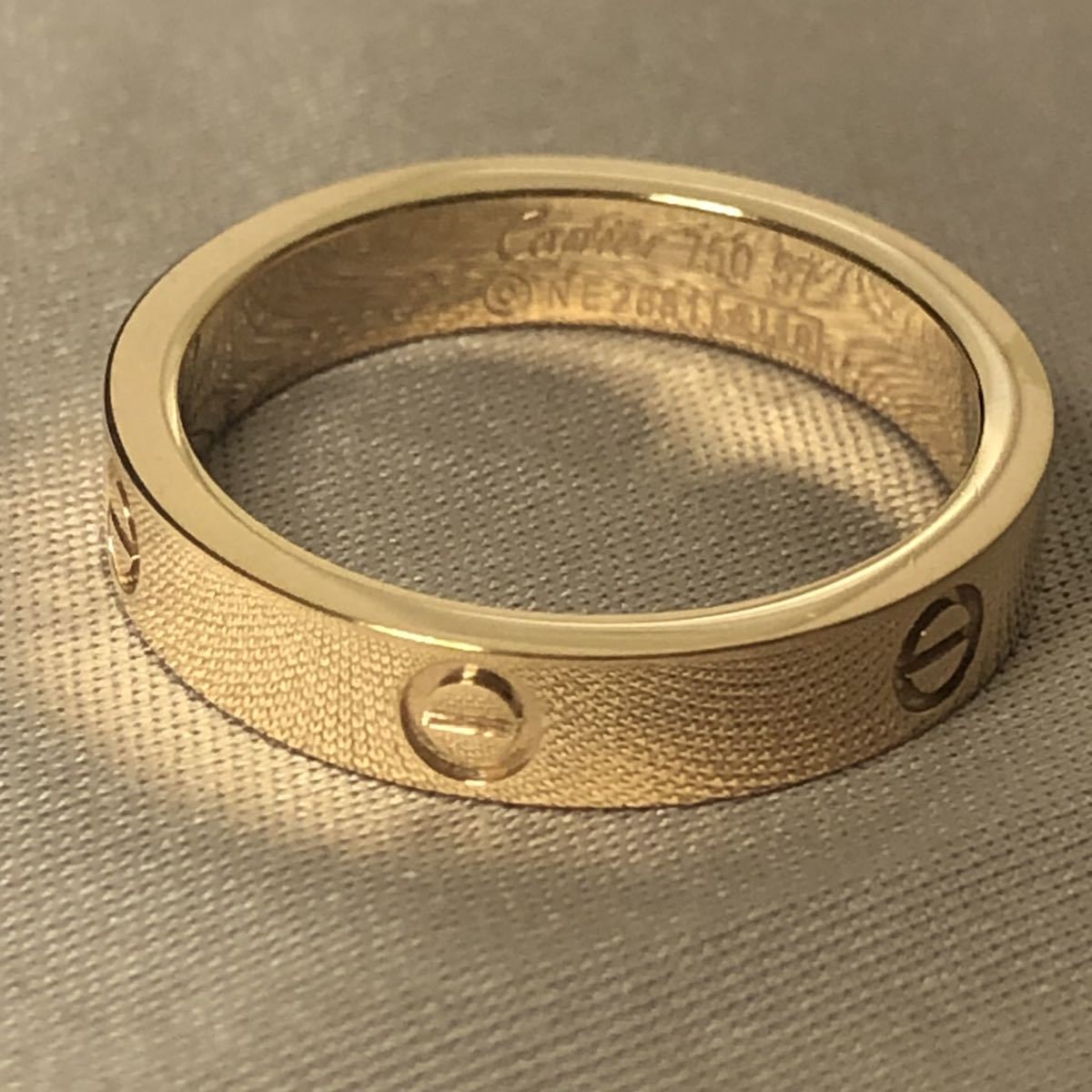カルティエ　ミニラブリング　K18 PG #57 カルティエ Cartier リング ミニラブリング LOVE K18PG ピンクゴールド