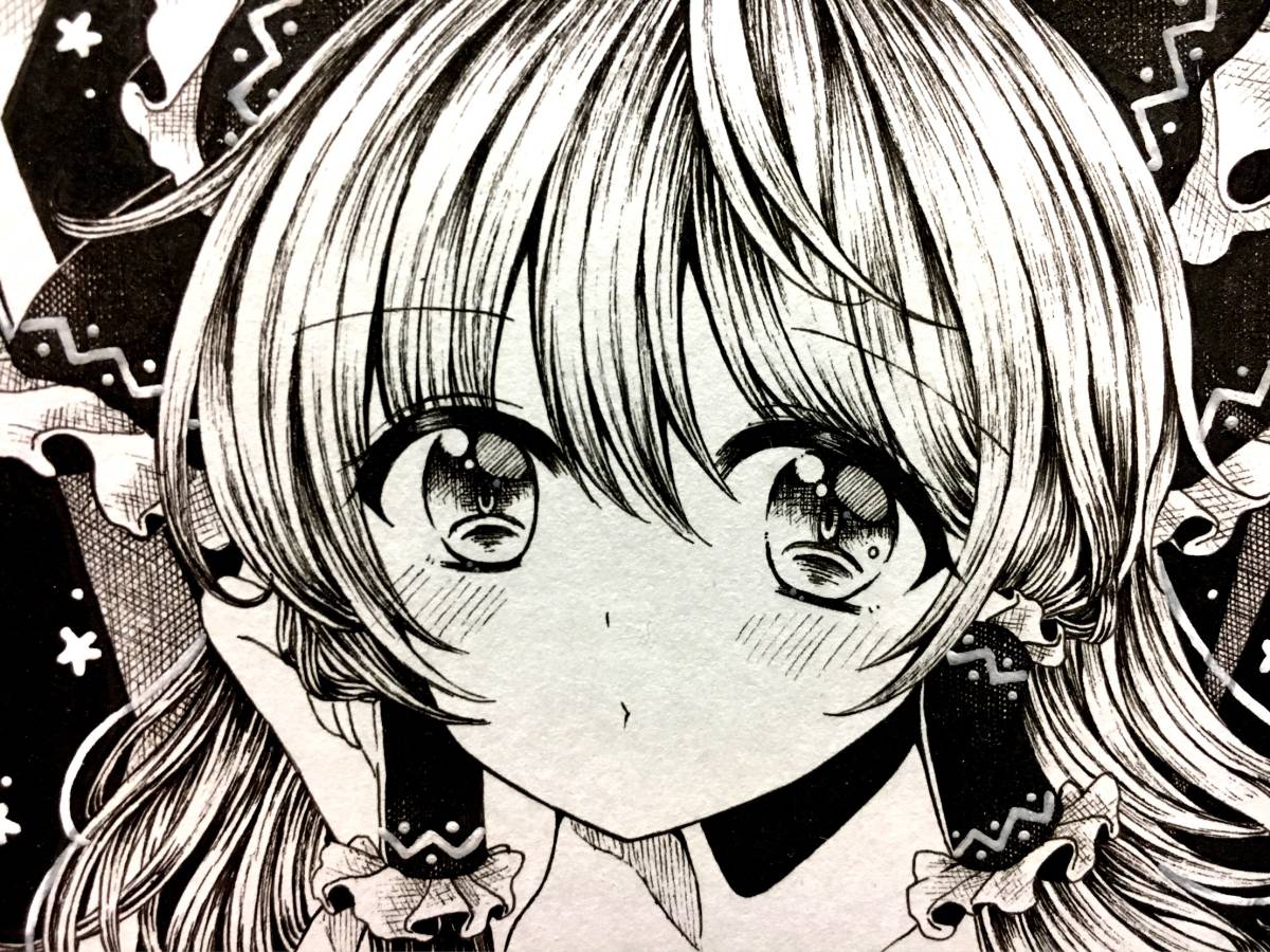 同人手描きイラスト◇東方Project ◇博麗霊夢&霧雨魔理沙◇A4 同人