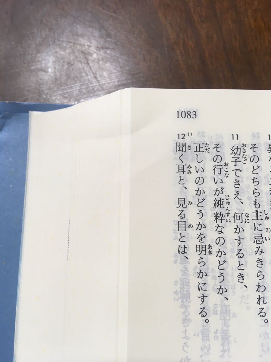 即決！送料無料 新改訳 第三版 大型聖書(引照・注付) BI-10 書き込み、
