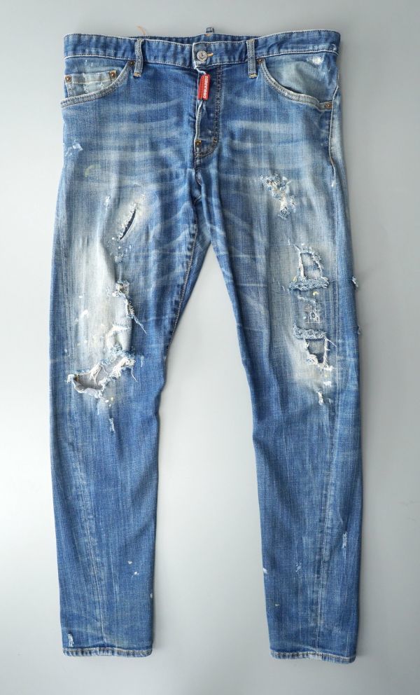 gc2290イタリア製*ディースクエアード/DSQUARED2*ダメージ加工