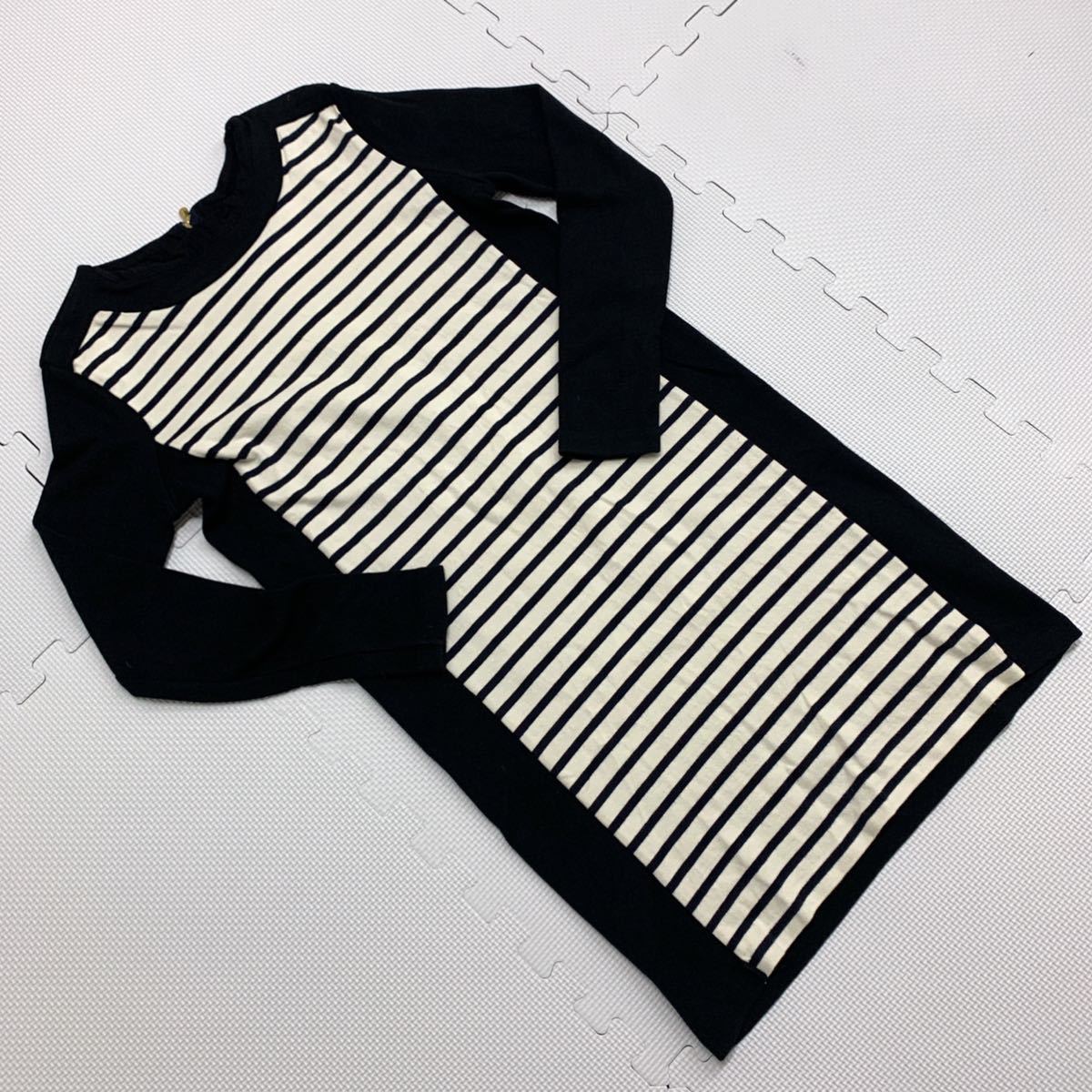 C モデル Petit Bateau プチバトー 長袖 ボーダー ロング丈 ワンピース レディース トップス サイズxs 着心地良 黒オシャレ 女性用 売買されたオークション情報 Yahooの商品情報をアーカイブ公開 オークファン Aucfan Com