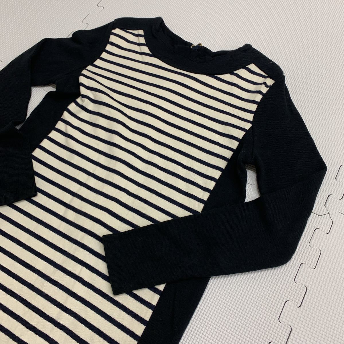 C モデル Petit Bateau プチバトー 長袖 ボーダー ロング丈 ワンピース レディース トップス サイズxs 着心地良 黒オシャレ 女性用 売買されたオークション情報 Yahooの商品情報をアーカイブ公開 オークファン Aucfan Com