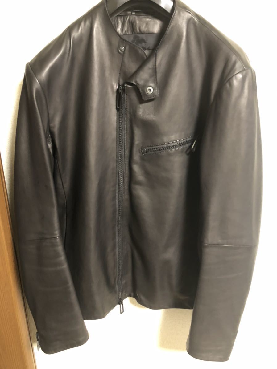EMPORIO ARMANI エンポリオ アルマーニ 羊革 ブルゾン 美品レザー