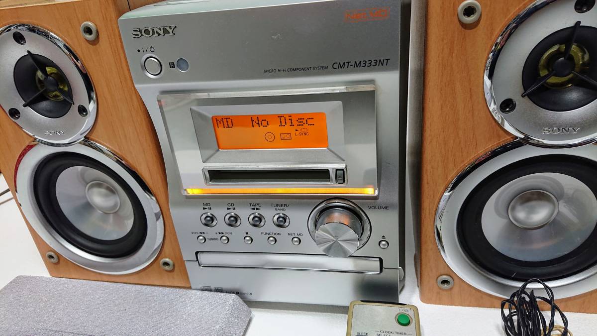 SONY ソニー CMT-M333NT マイクロHiFiコンポシステム CD/MD/カセット