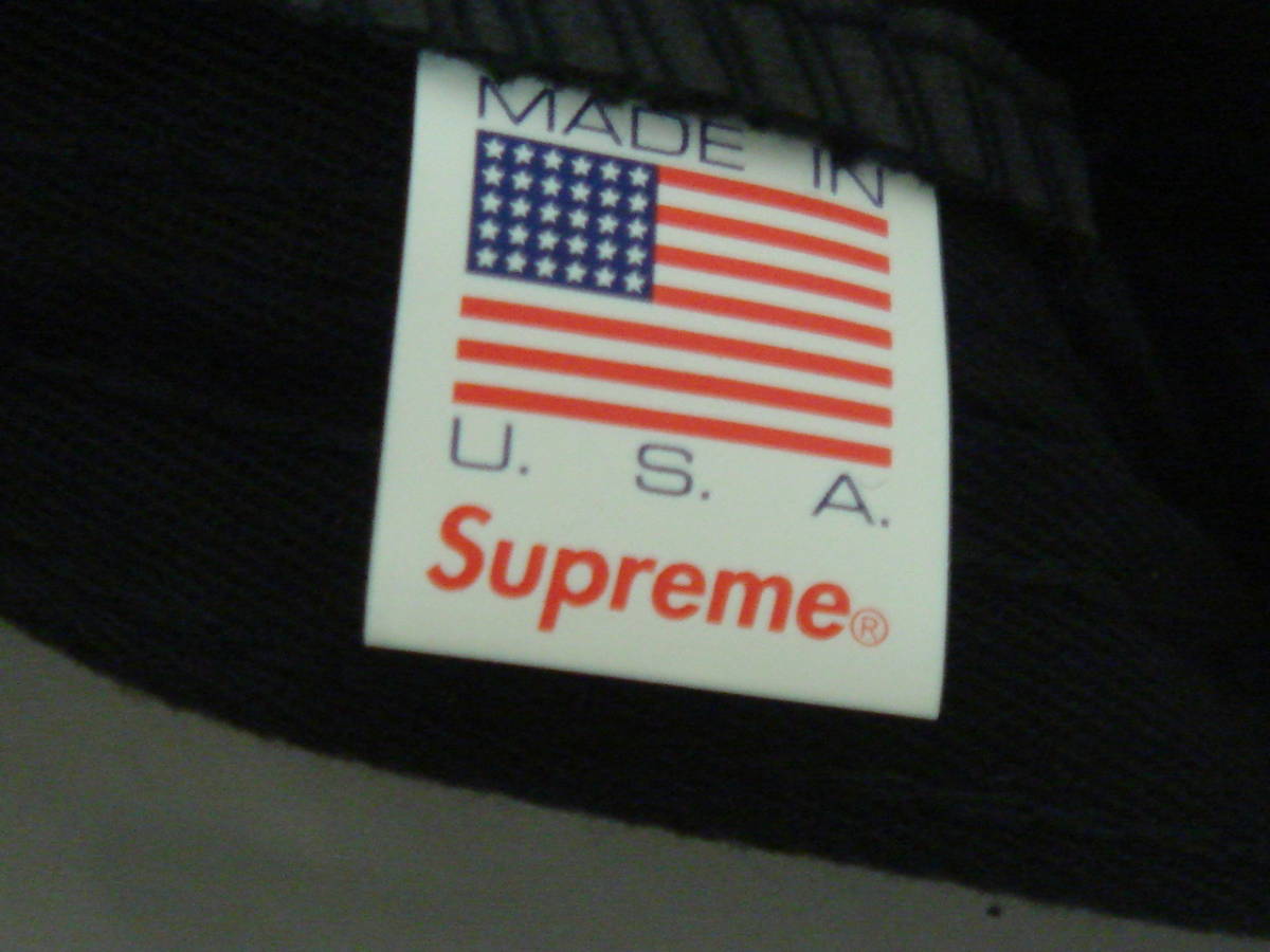 送料無料 Supreme シュプリーム Pique Piping Camp Cap 黒 キャップ