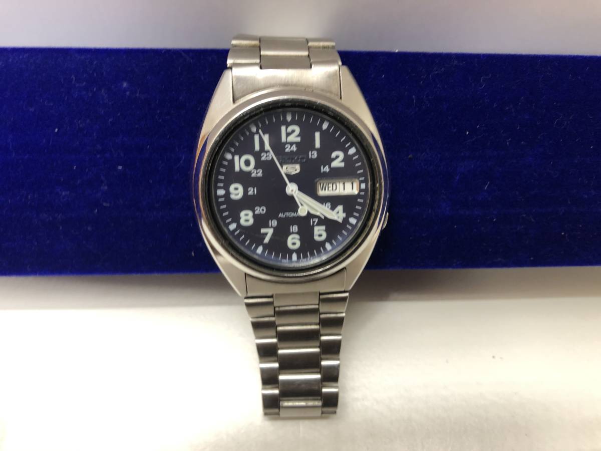 SEIKO セイコー5 裏スケ 7S26-0480 アンティーク メンズ 文字盤 