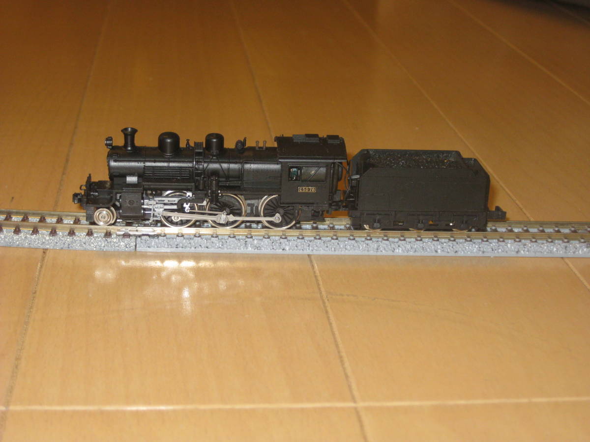 2) Nゲージ カトー 201M C50 蒸気機関車 1両。動作確認済。 蒸気機関車