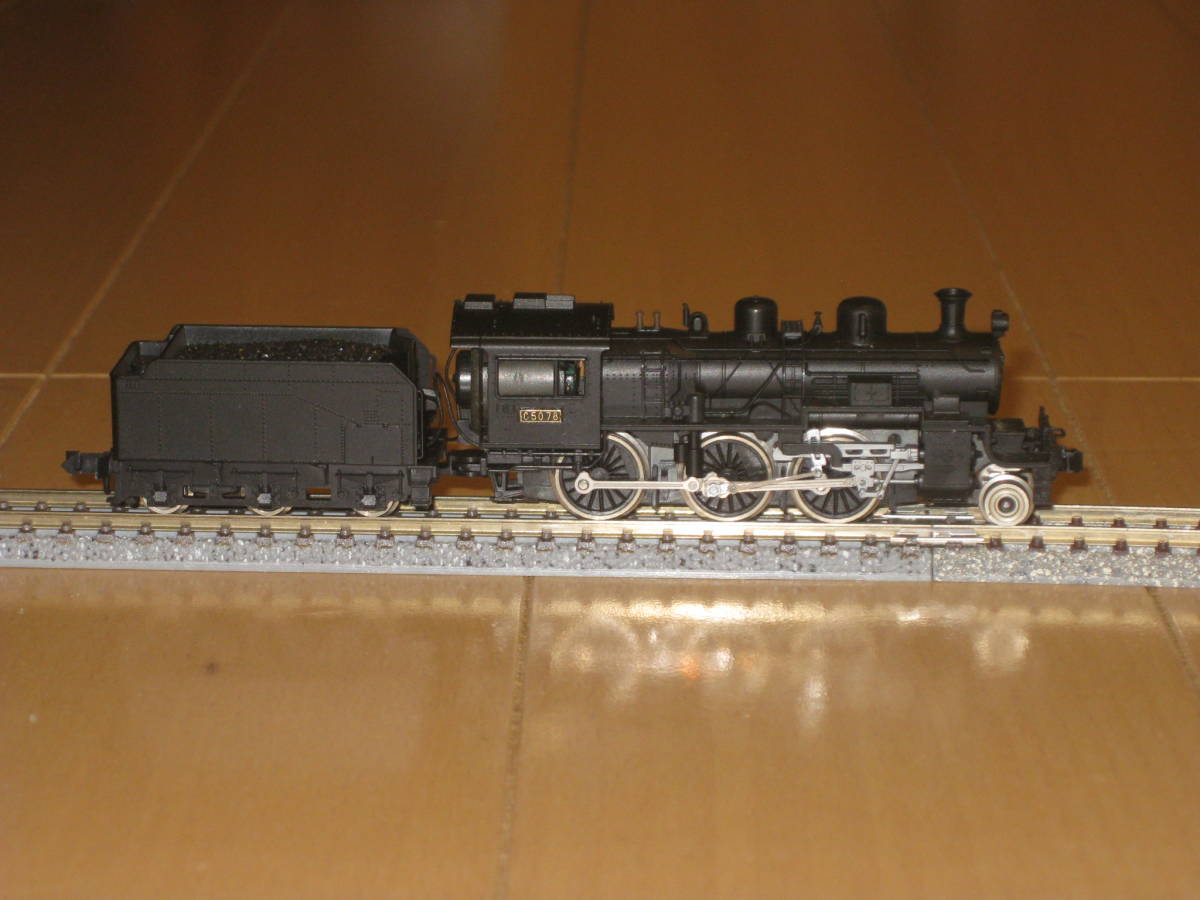 2) Nゲージ カトー 201M C50 蒸気機関車 1両。動作確認済。 蒸気機関車