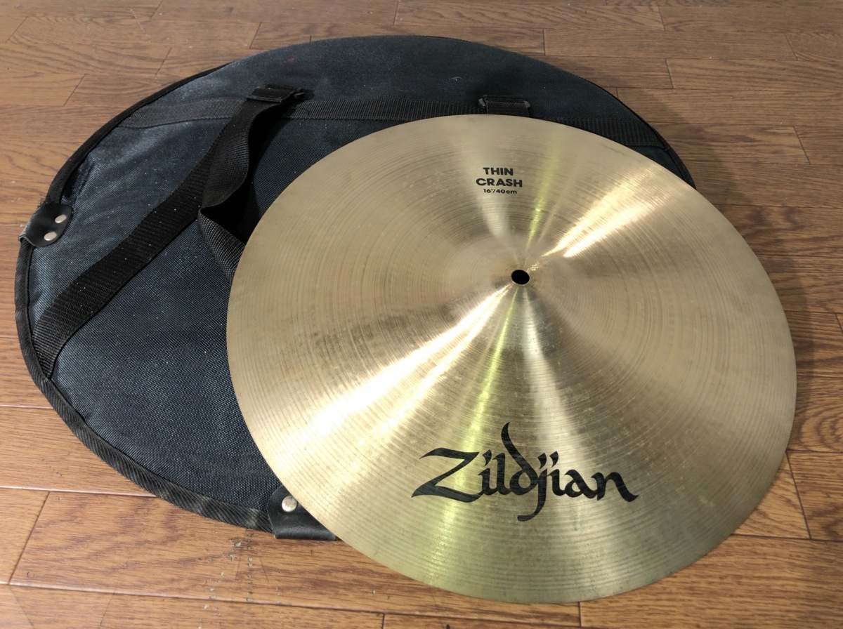 B042N026●Zildjian Medium Thin Crash 16インチ 80年代 ビンテージ 専用ケース付_1