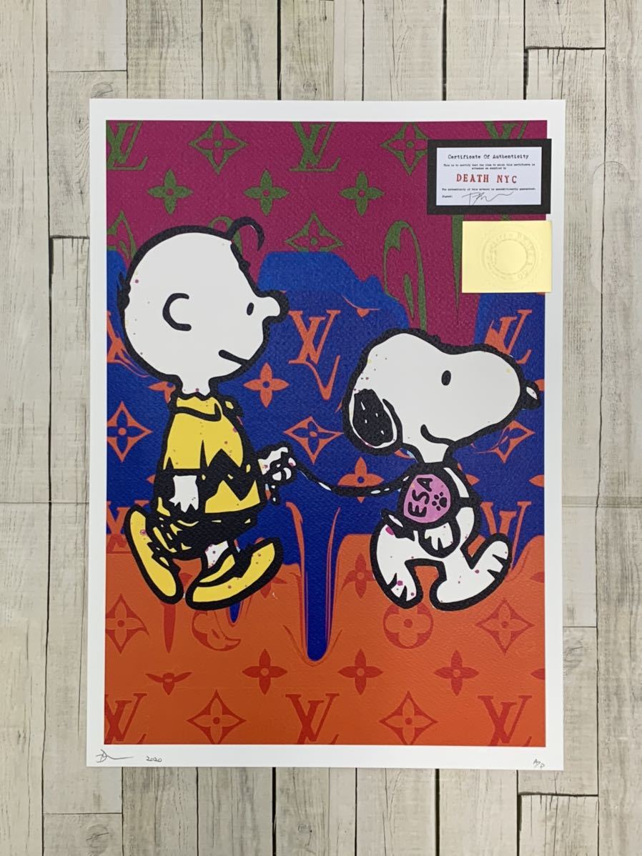 希少 世界限定品 Death NYC☆ ピーナッツ スヌーピー SNOOPY x LV◇COA