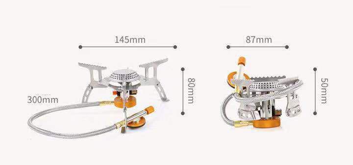 キャンプバーナー 高熱効率 圧電点火 OD缶/CB缶用 アダプター付き_7