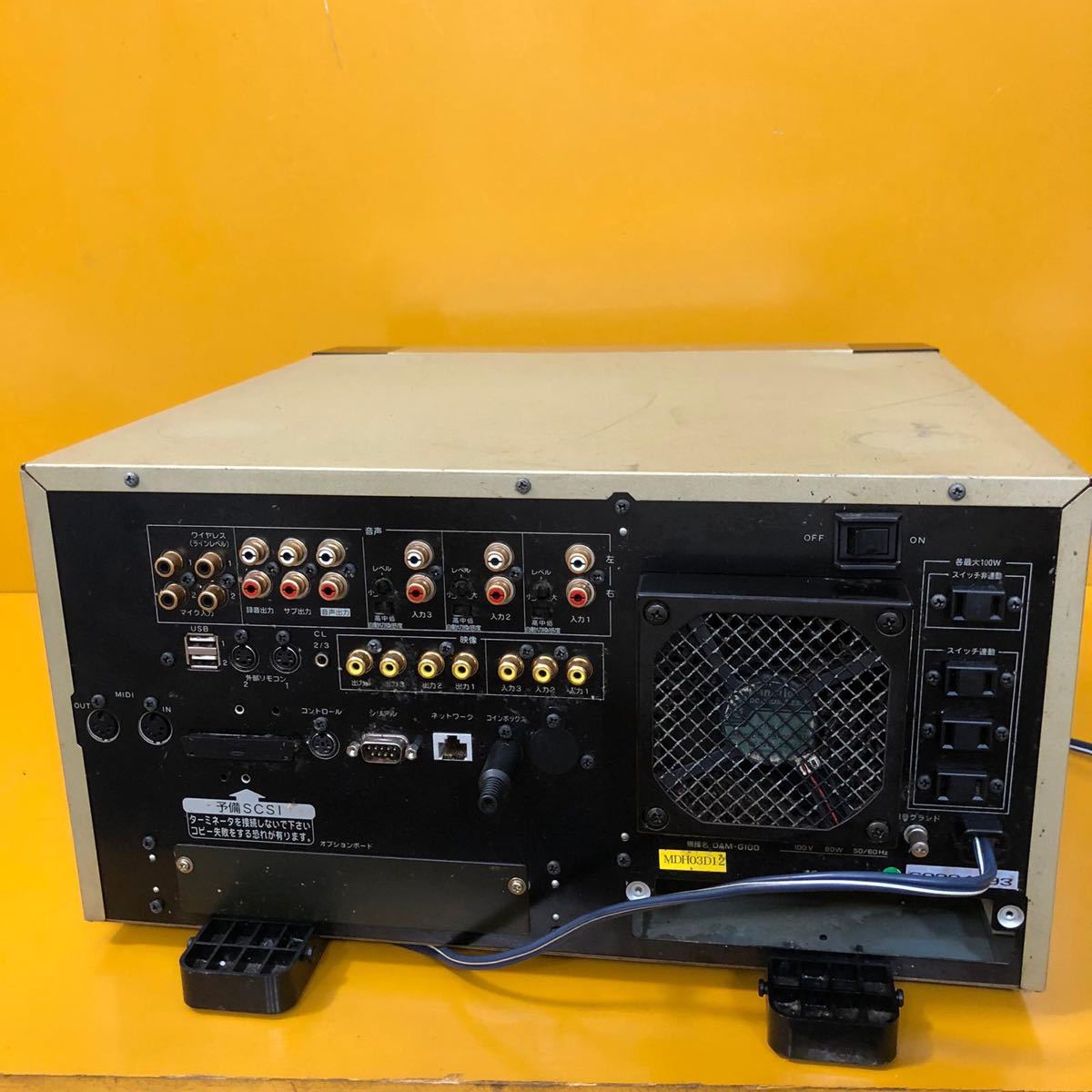 カラオケ DAM G100本体＆アンプ ジャンク扱い 第一興商＊ カラオケ機器 、DAM-G100 、電源問題なし ジャンク品