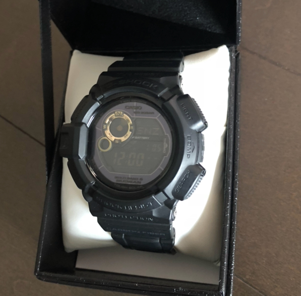 G-SHOCK GW9300 GB MUDMAN 黒 金 マッドマン 箱付 ソーラー 電波 GW