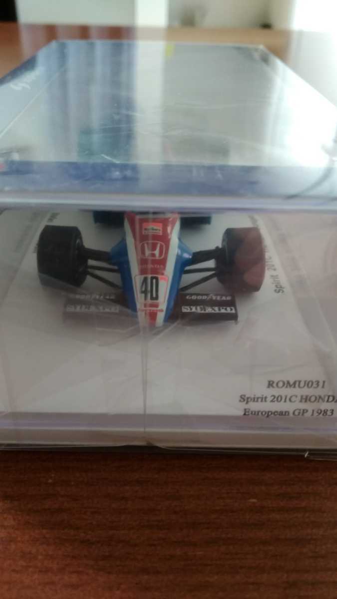 1/43　ロム特注スパーク　スピリット・ホンダ201C　ヨーロッパGP　ステファン・ヨハンソン　未開封　保護ケース付き 201C 1&frasl;43 ロム特注 Spirit Honda デアゴスティーニ｜Yahoo!フリマ（旧PayPay