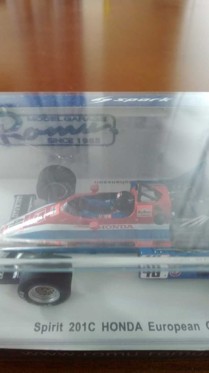 1/43　ロム特注スパーク　スピリット・ホンダ201C　ヨーロッパGP　ステファン・ヨハンソン　未開封　保護ケース付き 201C 1&frasl;43 ロム特注 Spirit Honda デアゴスティーニ｜Yahoo!フリマ（旧PayPay