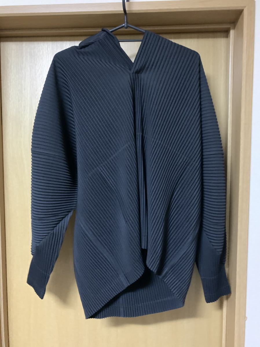 homme plisse ISSEY MIYAKE パーカー 黒 パーカー HOMME ISSEY PLISSÉ