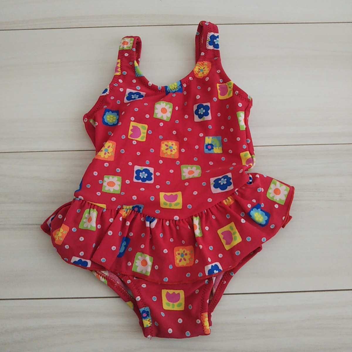 Miki House ミキハウス 80cm 女の子 水着 赤 80 75 84cm 売買されたオークション情報 Yahooの商品情報をアーカイブ公開 オークファン Aucfan Com