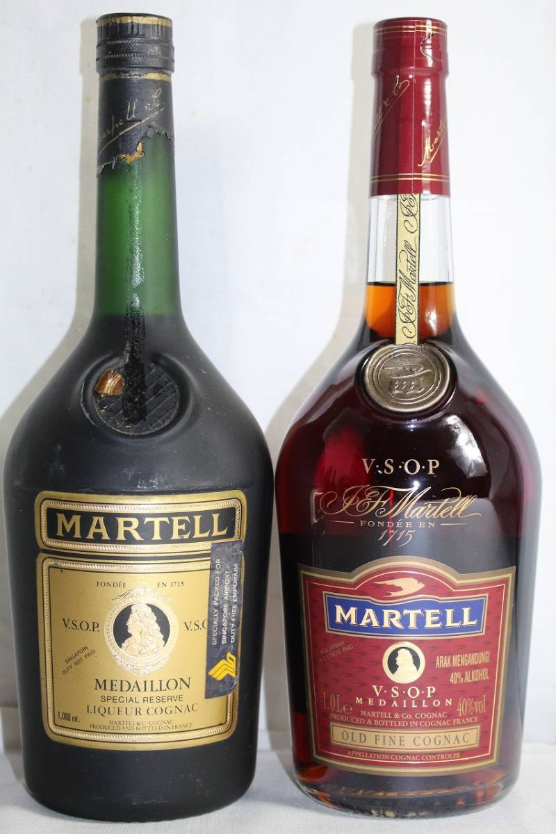 1s酒364D 古酒・未開栓 5本セット マーテル MARTELL V.S.O.P.