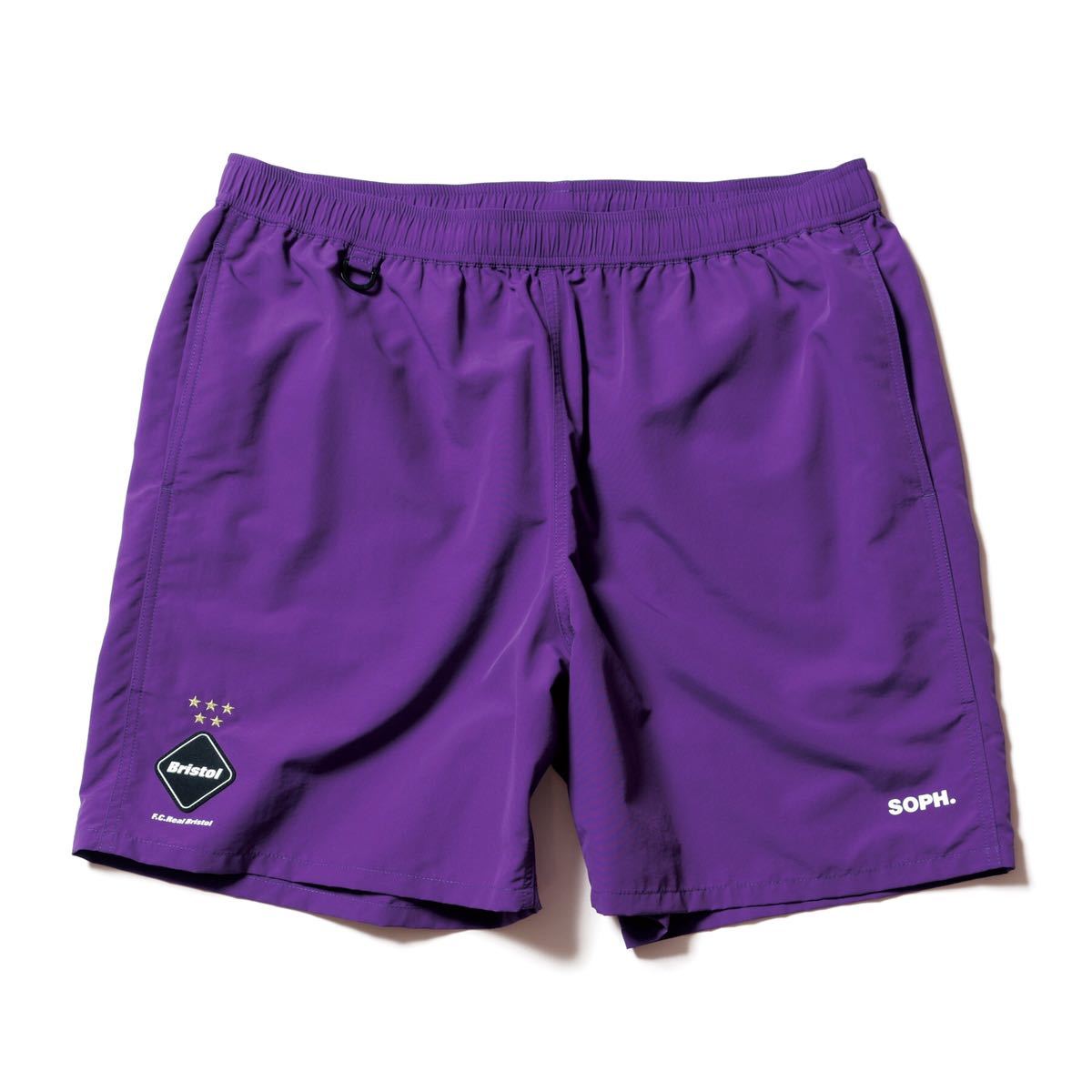 S 新品 FCRB 20SS NYLON EASY SHORTS PURPLE パープル SOPH SOPHNET F.C.R.B. ブリストル F.C.Real Bristol ハーフ ショート パンツ 