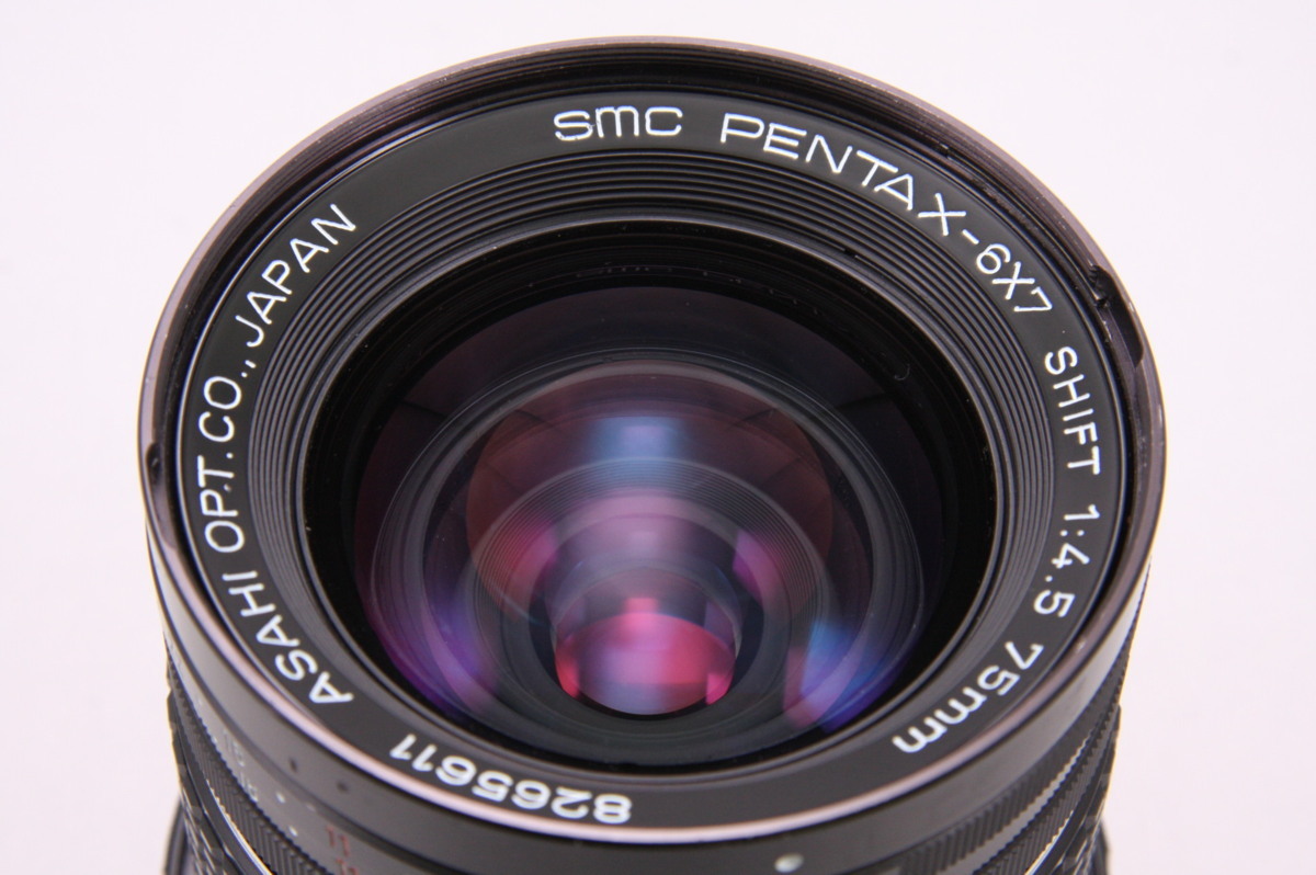 □並品□PENTAX ペンタックス□67用レンズ SMC P 75mm 4.5 シフト