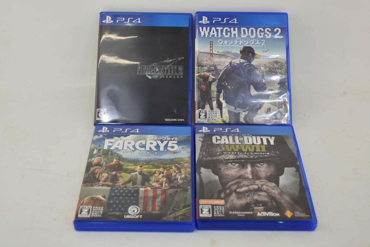 限定セール，HOT 10630 PS4 ソフト4本セット① ファイナルファンタジーVII リメイク/ウォッチドッグス2/ファークライ5 他 1円スタート 品(PS4ソフト)｜売買されたオークション情報、yahooの商品情報をアーカイブ公 PS4ソフト