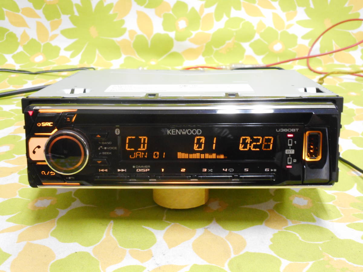 KENWOOD U360BT オーディオ 1DIN CD⁄USB⁄AUX⁄Bluetooth デッキ