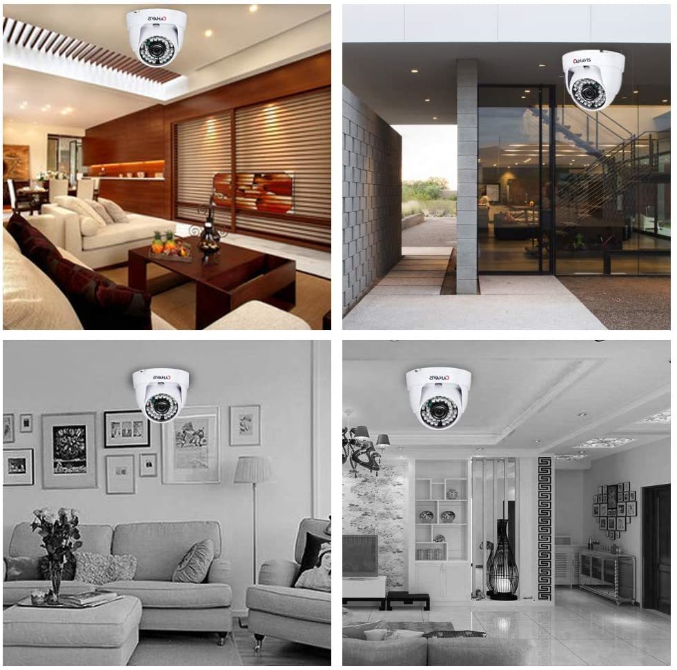 CANAVIS ドーム型防犯カメラ 720P 100万画素 録画 赤外線暗視 夜間 屋内用 モーション感知 遠隔監視 カメラ2個+4個 計6個セット HDD無し_6