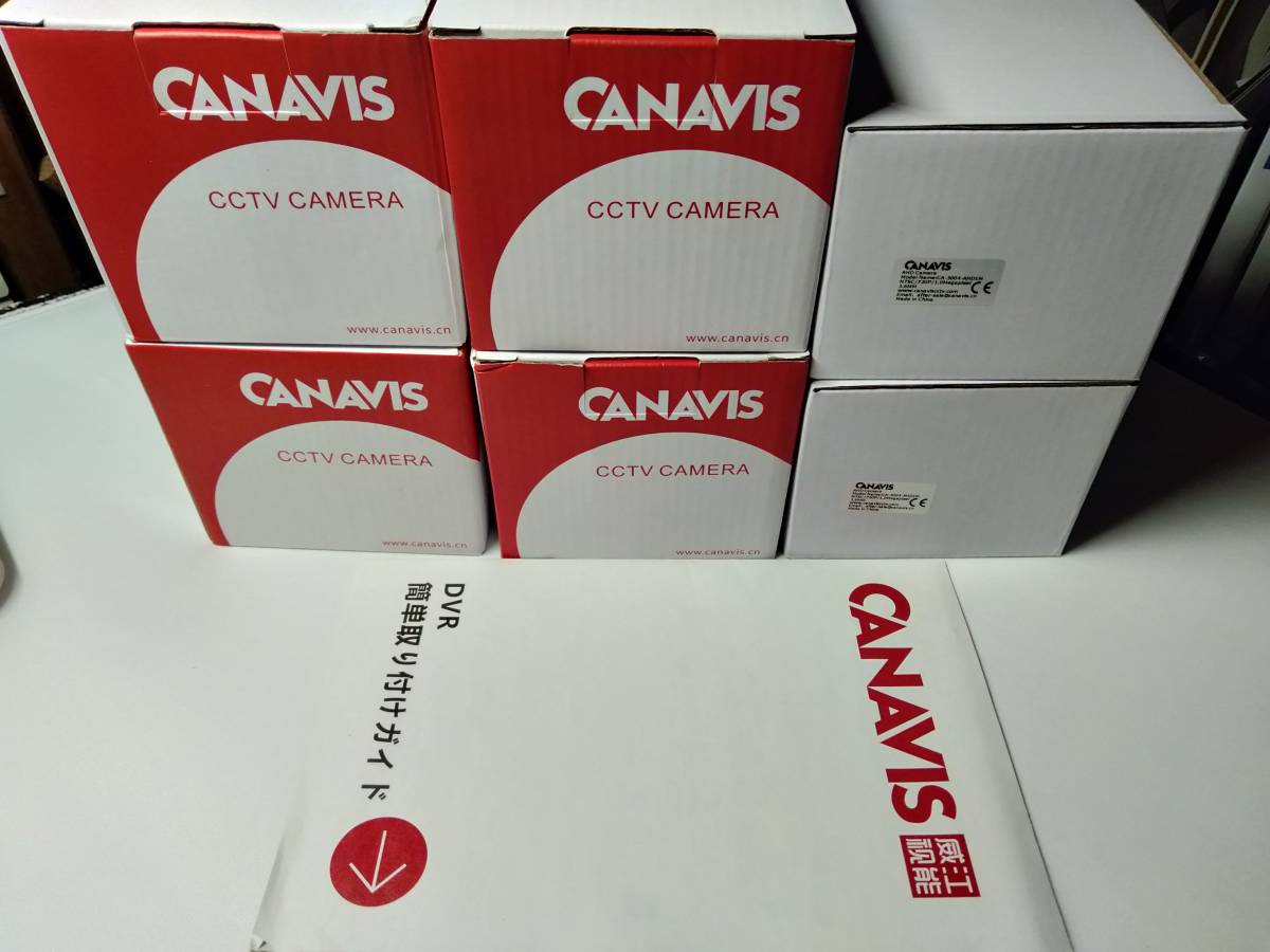 CANAVIS ドーム型防犯カメラ 720P 100万画素 録画 赤外線暗視 夜間 屋内用 モーション感知 遠隔監視 カメラ2個+4個 計6個セット HDD無し_7