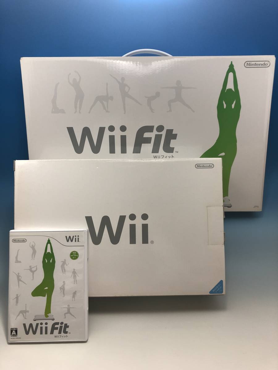 ◆◇【Wiiセット】Wii本体+Ｗii Fitバランスボード+Ｗiiフィットソフト+(リモコン+１)◇◆_1