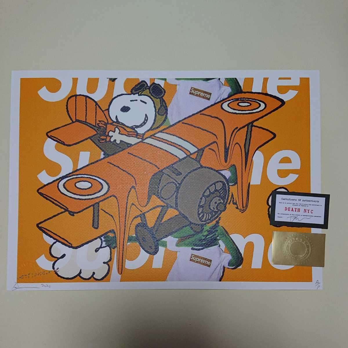 DEATH NYC/アートポスター/スヌーピー/SNOOPY/ワーゲンバス DEATH NYC スヌーピー、BAPE、キャンベル アートポスター、AP版 NYC
