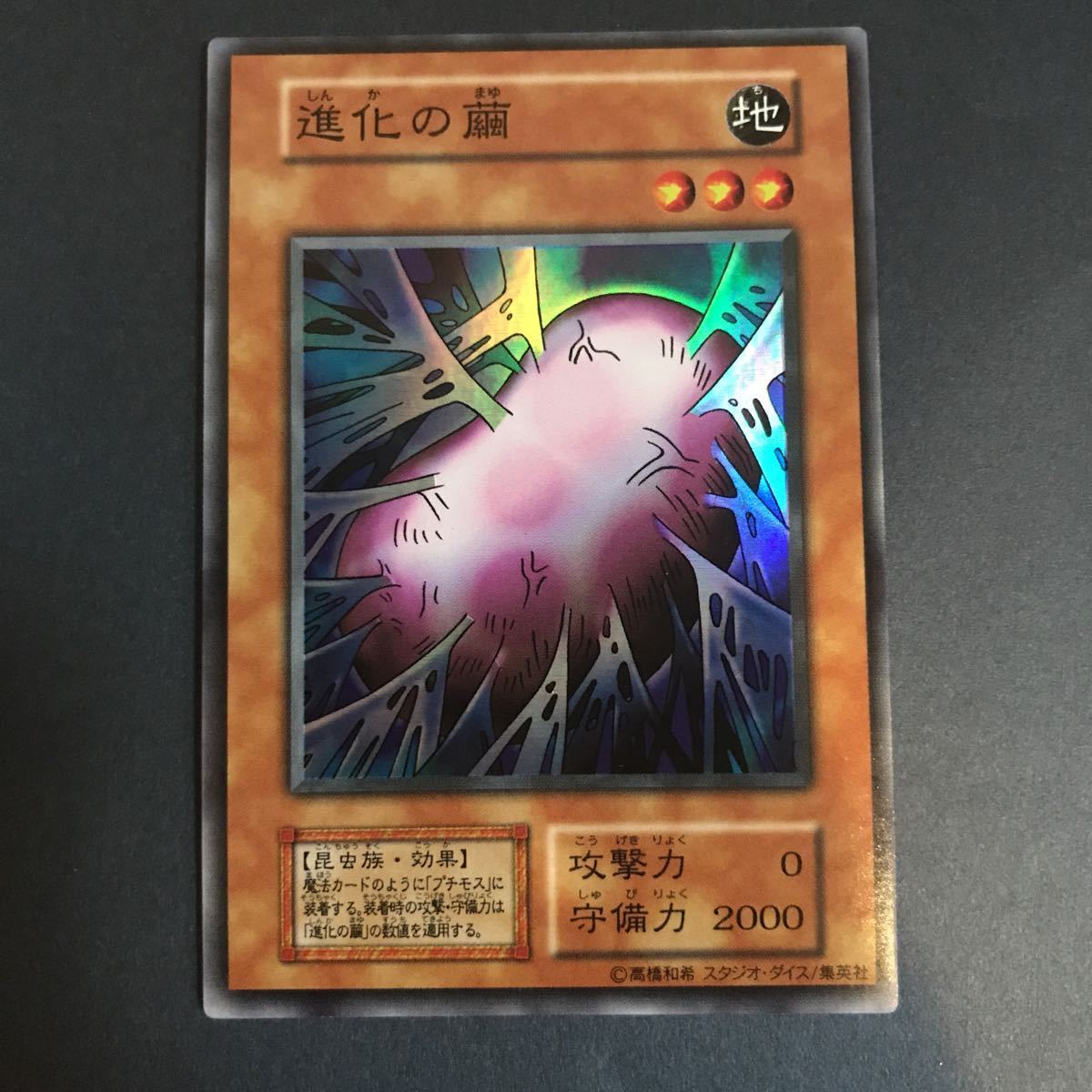 未使用美品 遊戯王 進化の繭 初期スーパーレア スタジオダイス 【公式