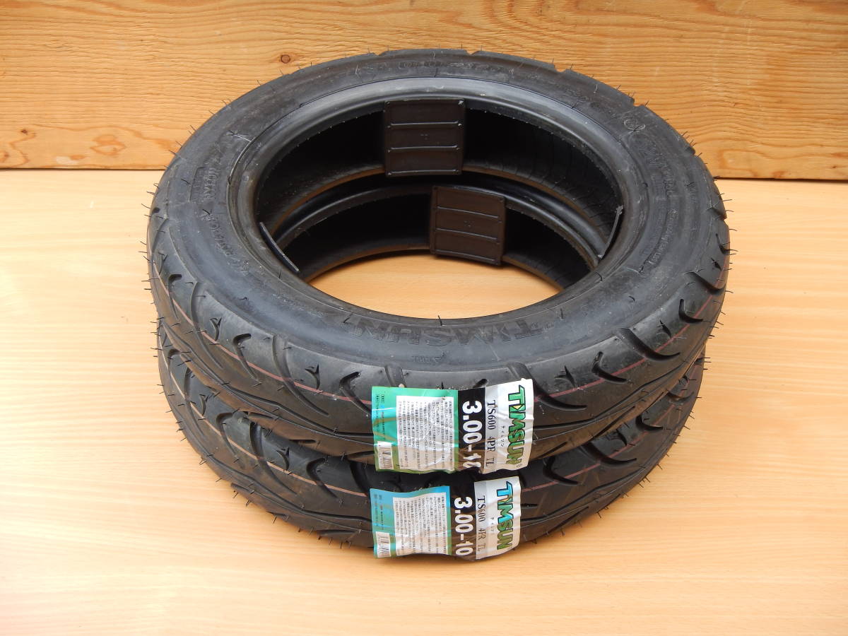 3.00-10 TS600 バイク タイヤ 42J TL : TIMSUN(ティムソン 