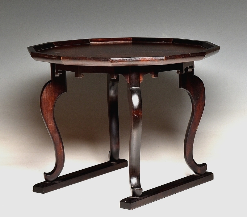 民芸復興『時代木製李朝角膳 小盤』李朝家具 【蔵c3337】 李朝家具