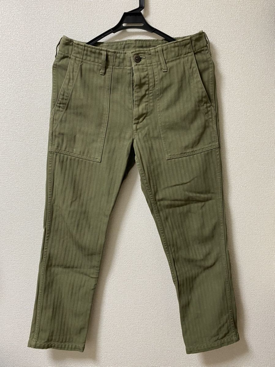 人気定番，大人気 VISVIM 19SS HW DRILL MIL PANTS サイズ2 HERRINGBONE GREEN オリーブ パンツ ビズビム PEERLESS kerchief thorson iris social sculpture(ボトムス)｜売買されたオークション情報、yahooの商品情報をアーカイブ公開 - オー 男性用