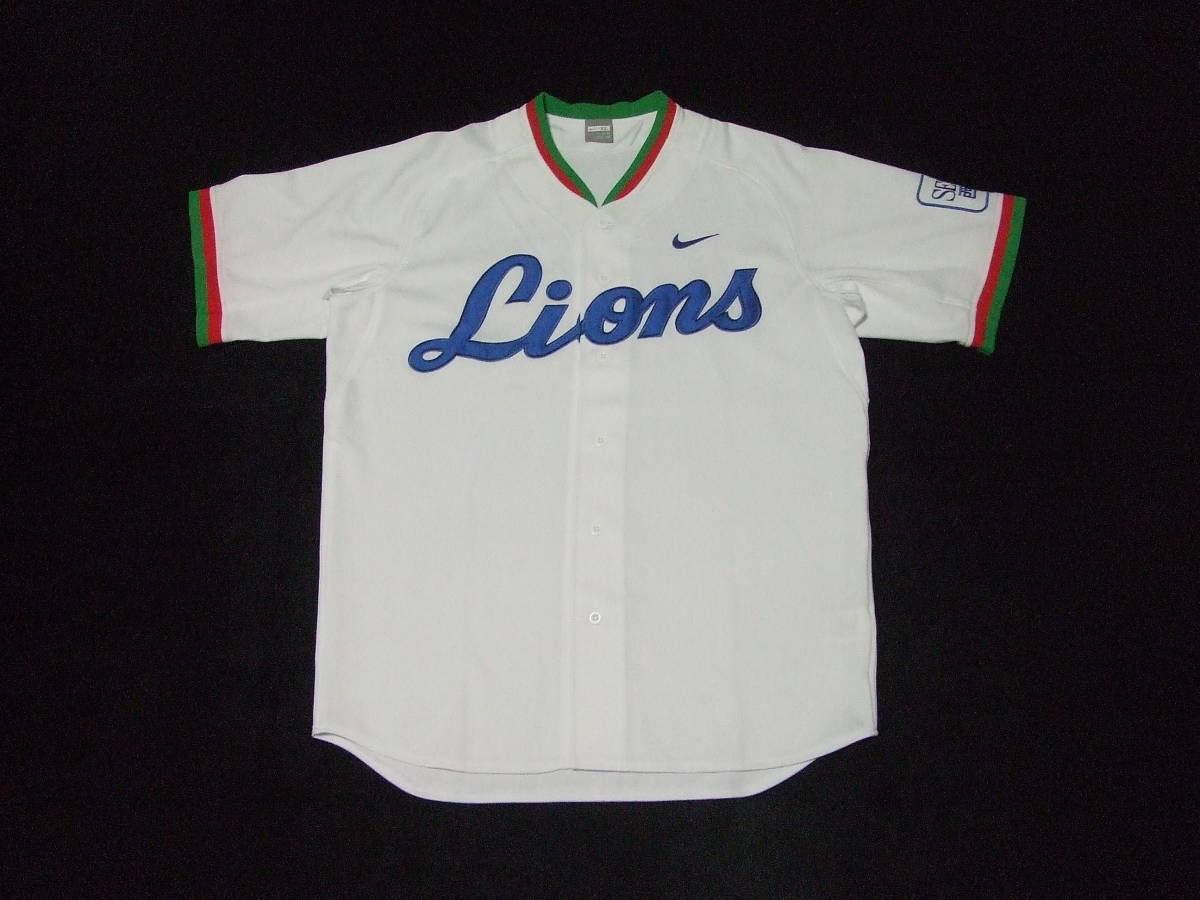 埼玉西武ライオンズ ナイキ製 復刻 黄金期 刺繍 ホーム レプリカ ユニフォーム 無地 背番号なし Xlサイズ Nike 応援ユニフォーム ウエア 売買されたオークション情報 Yahooの商品情報をアーカイブ公開 オークファン Aucfan Com