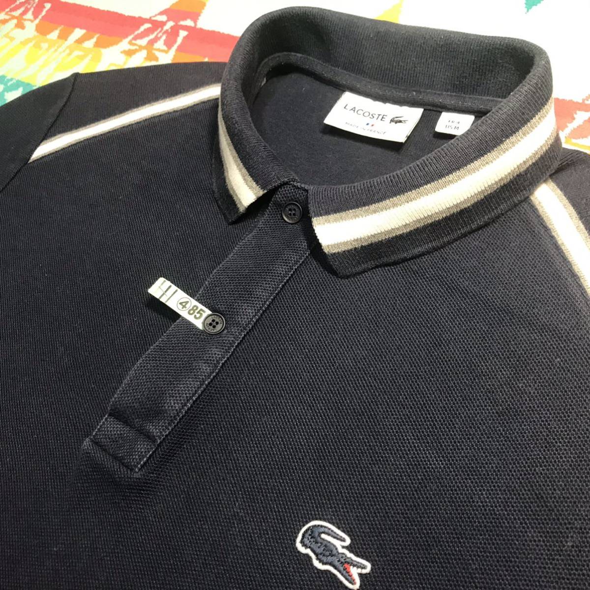 LACOSTE ラコステ - ライト ビッグサイズLACOSTE 刺繍ロゴ 裾スリット 