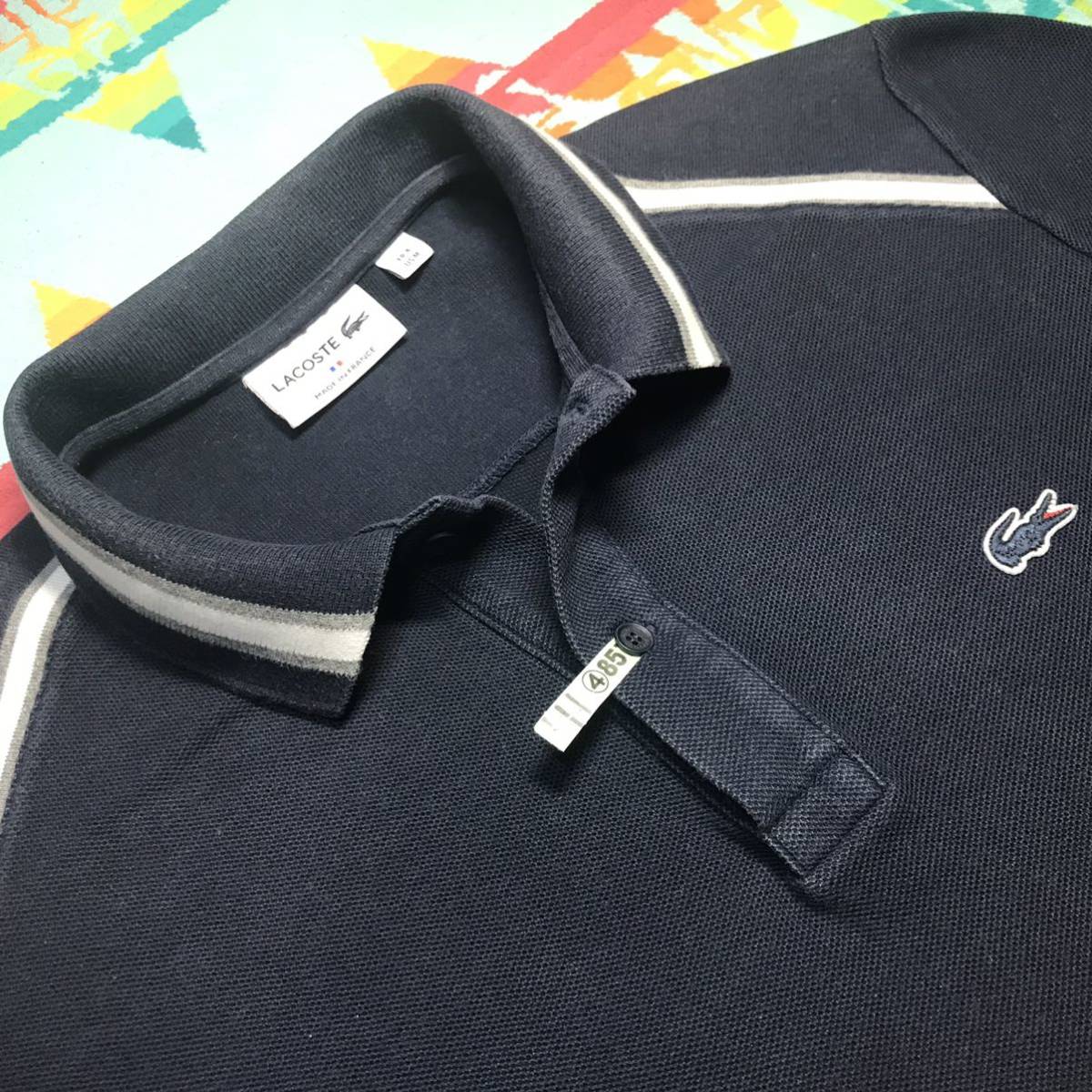 LACOSTE ラコステ - ライト ビッグサイズLACOSTE 刺繍ロゴ 裾スリット 