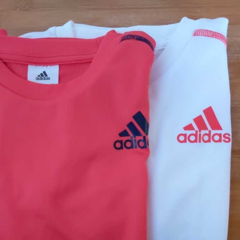 adidas アディダス　ドライTシャツ　2枚セット　半袖　キッズ140　女の子　サッカー_1