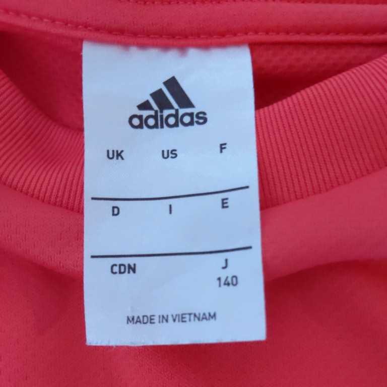 adidas アディダス　ドライTシャツ　2枚セット　半袖　キッズ140　女の子　サッカー_4