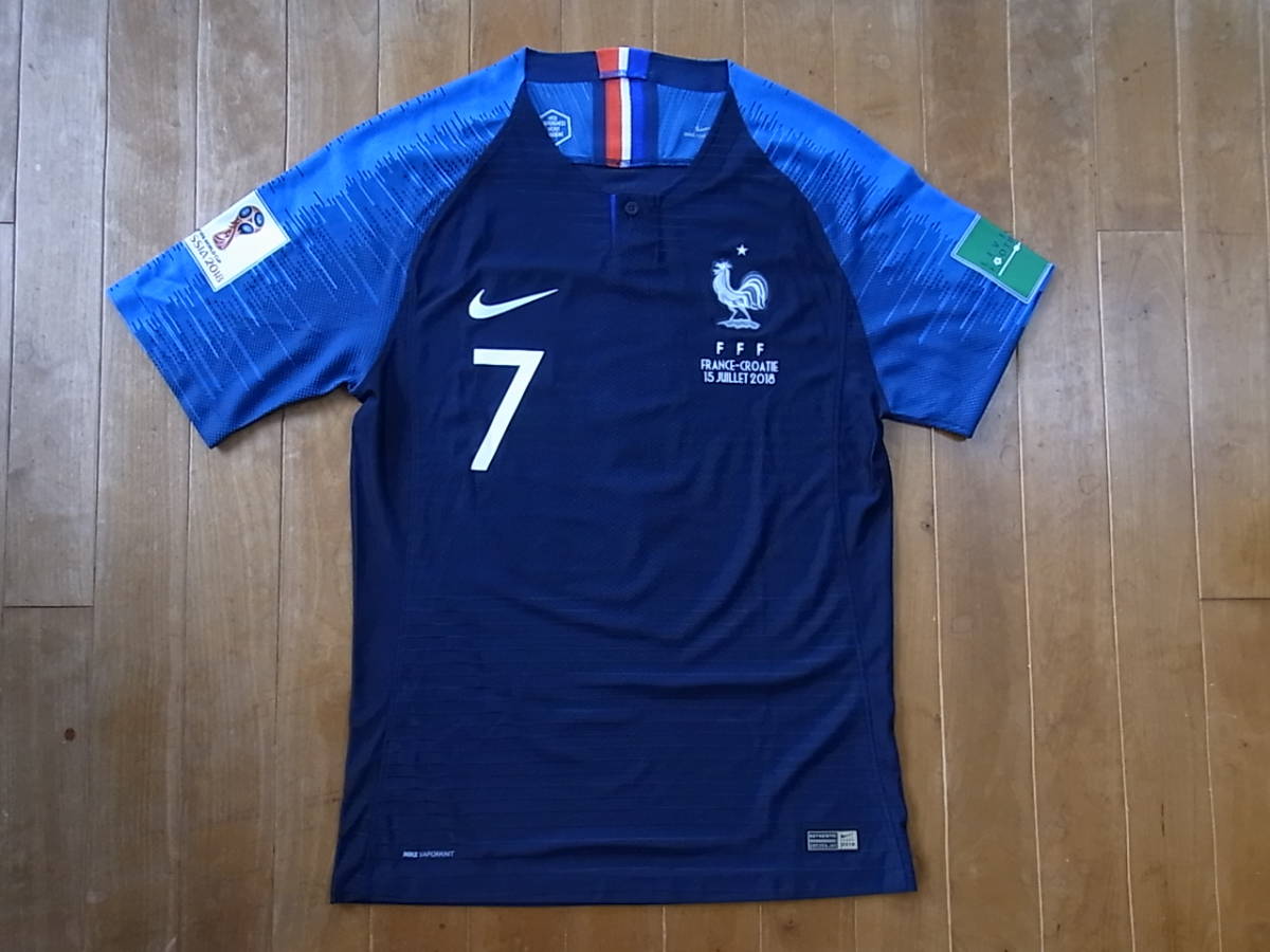 新作登場，爆買い フランス代表 Antoine Griezmann アントワーヌ グリーズマン 選手支給ユニフォーム 2018年 ロシアワールドカップ クロアチア戦仕様(フランス)｜売買されたオークション情報、yahooの商品情報をア ユニフォーム