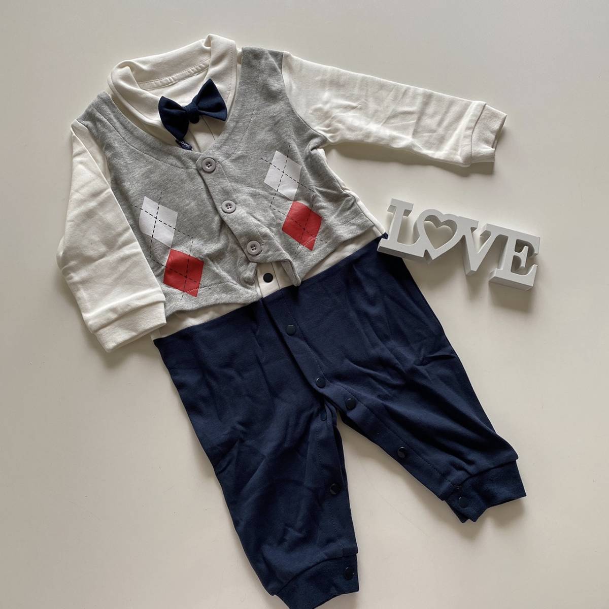 80 ロンパース グレー ネイビー 男の子 ベビー服 おしゃれ 80 75 84cm 売買されたオークション情報 Yahooの商品情報をアーカイブ公開 オークファン Aucfan Com